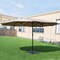 Costway 15' Market Outdoor Umbrella Double-Sided Twin Patio Umbrella with Crank beige